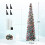 Christmas Tinsel Tree 5 Foot Collapsible Silver Sequin 6