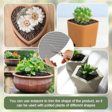 4 Grilles pour Pots de Fleurs - Couvercles de  Découpables - Protection Du  pour Pots de Fleurs D'Intérieur pour la Protection des Plantes de