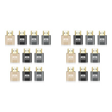 20Pcs -Compatible Virtual Display Adapter 4K EDID Dummy Plug Headless Display Emulator Video Card Lock Plate