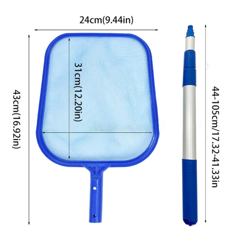 Pedty pool cleaning net with filter screen and three-piece 2