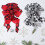 Laço grande de 58 x 33 cm (22,8 x 13 polegadas) com glitter xadrez para o topo da árvore de Natal, com design quadriculado em preto e branco, ideal 7