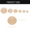 Brass Margin Gauges Round Alignment Tools 6 Pcs 6
