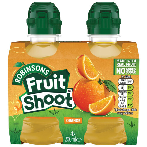 Fruit Shoot Orange, 4 x 200ml 2