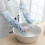 Rubber Cleaning Gloves with Lining, Waterproof, Size L 8
