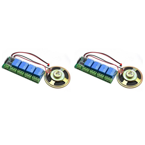 2X AI Intelligent Voice Recognition Module 4CH Offline Voice Control  Module Support Custom Voice for DIY