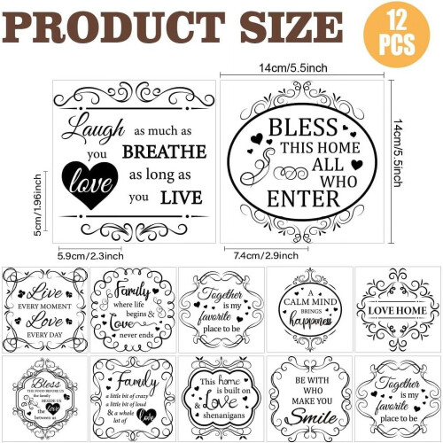 Vintage Rub-on Transfers Damask Border Letters 12 pcs 1