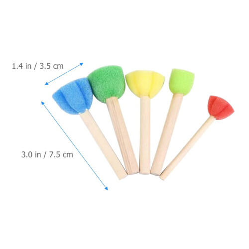 Hekezhi sponge brush wood handle 20 pcs 2
