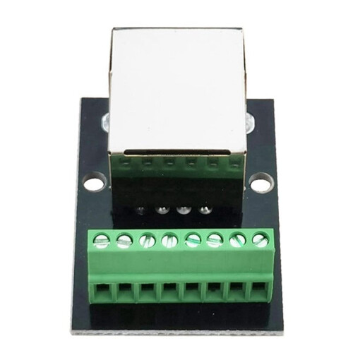 32PCS RJ45 Ethernet Female Socket Connector Breakout Board,2.54mm Connector Board Shielded Network Adapter Terminal 2