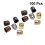 Haust earring tassel fixing caps 2 packs 12x12mm assorted 2