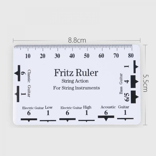 Guitar String Action Ruler Gauge Tool Set 1