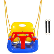 3 in 1 Swing Toys Toddler Baby Hanging Basket Detachable High-Back Support 6 Month to 12 Years Indoor Toddler Swing A