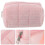 Makeup Bag Canvas Large Capacity Storage Pencil Case 4