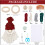 Christmas gnome knitting kit with instructions 1 set 3