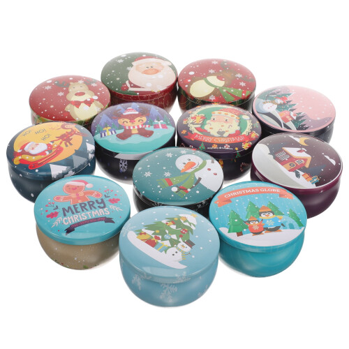 Christmas candle boxes with lids 12 pcs 2