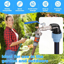 3/4Inch Outlet Tap IBC Adapter Multipurpose Hose Connection S for 1000L IBC Container Rain