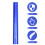 Cellophane Wrap Roll Blue 12 in x 50 ft 5