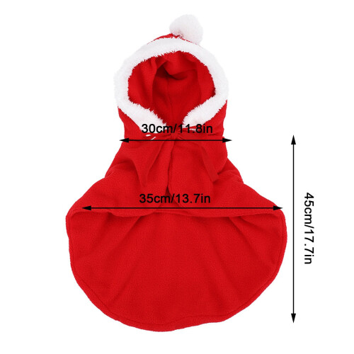 Christmas Tree Ornament Elk Shawl Pet Winter Clothes 2