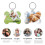 Heat Transfer Key Holder Blank DIY Key Ring 24 pcs 6