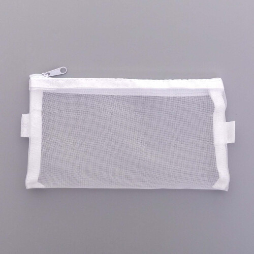 Mesh Pen Bag for Stationery and Cosmetics 2pcs 1