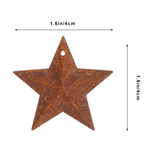Metal Stjerne Vedhæng Charms Rustik Vintage 50 stk 1