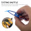 Blue tatting shuttles set for DIY lace making 2 pcs 3