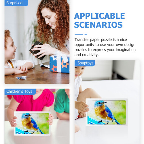 Kids Jigsaw Puzzles Sublimation Blank Craft Toy 1