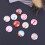Glass Mosaic Tiles Half Round 12mm 10pcs 6
