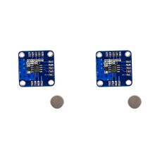 2X MT6701 Magnetic Encoder Magnetic Induction Angle Measurement Sensor Module 14bit High Precision Can Replace AS5600