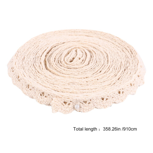 Fita de tecido com borda ondulada Eease10Yards para artesanato 1