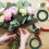 Grøn blomstertape til gør-det-selv-arrangementer 5 ruller 6