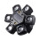 LED Moving  RGBW 4in1  Six Arm  Strobe Light Yellow Flash Lighting 512 Remote Control Stage Effect US Plug 1