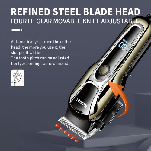 KM-PG1990A men's electric hair clipper wireless 2