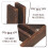Wooden Fence Post Base Garden Border Edging 2 pcs 4