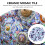 Ceramic mosaic coasters glazed stone 200 pcs 6