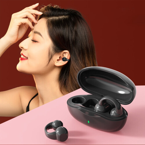 Bluetooth 5.3 Open-Ear Wireless Earbuds Black 1