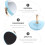 Round portable desk mirror double-sided gold-plated plastic 3