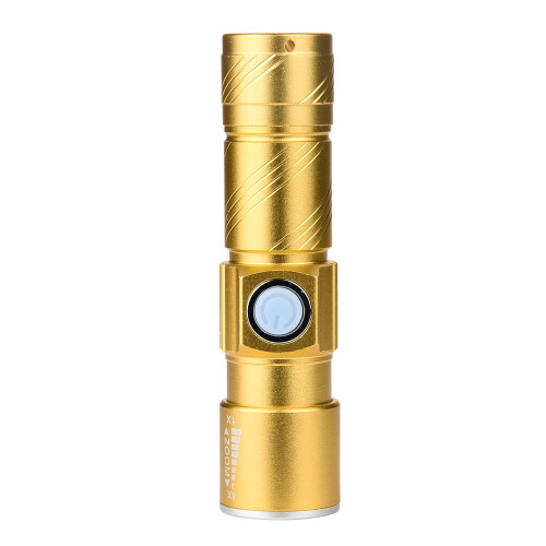 USB Rechargeable LED Bicycle Flashlight Waterproof with 2
