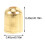 Lixi earring tassel fixing caps 5x4mm 3 packs assorted 3