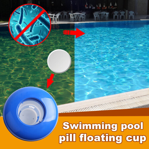 Distributeur de chlore pour piscine à gobelet flottant (4 pièces) 2