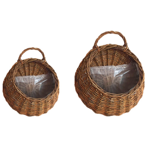 Eease2Outdoor Κρεμαστά καλάθια γλάστρας από ρατάν, τέχνη κήπου, φωλιά πουλιού 2