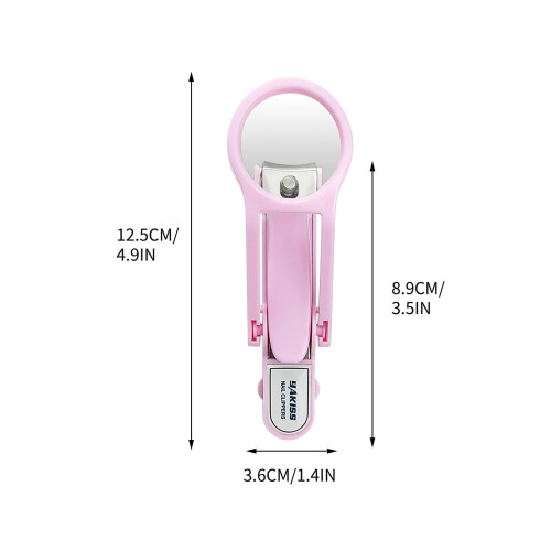 Nail Clipper with Magnifying Glass Stainless Steel 2