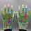 PU Housework Gloves Nylon Latex 4 Pcs 5
