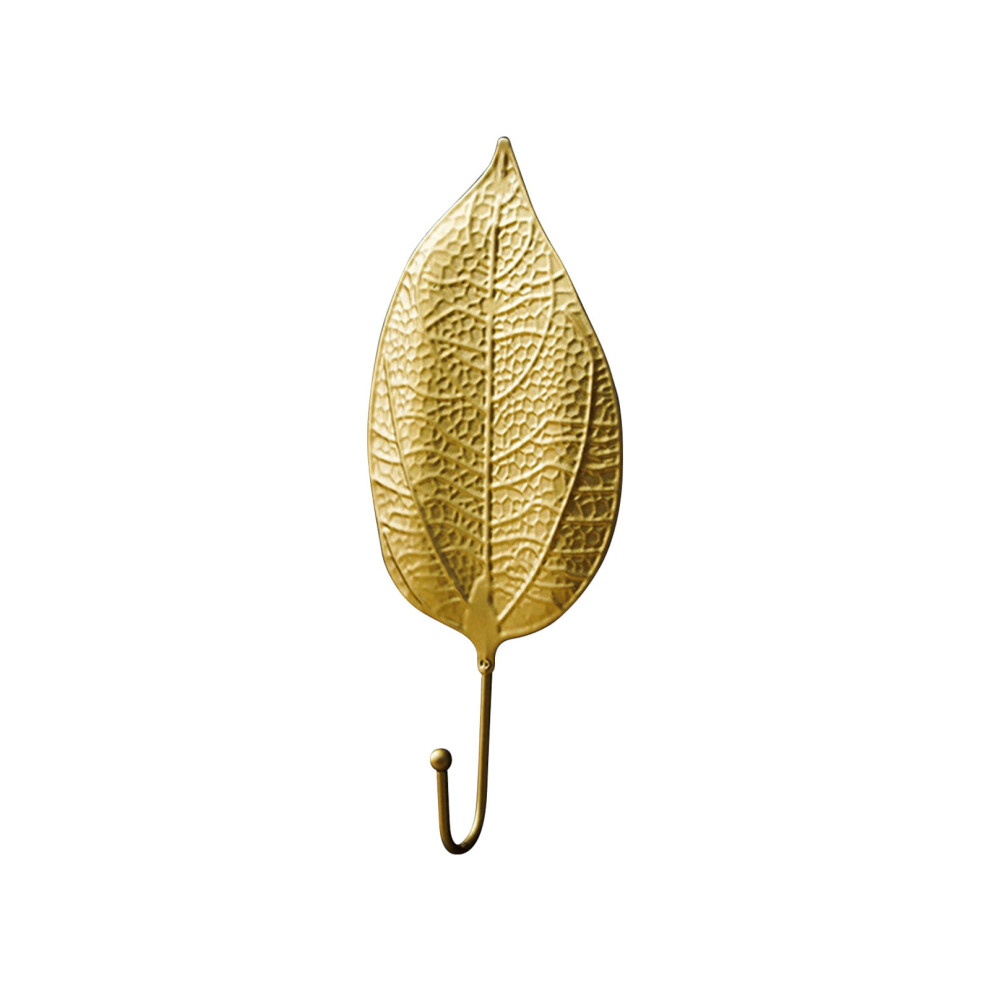 Ginkgo Leaf Wall Hook Gold Metal Coat Rack 1 Pack 908436226073