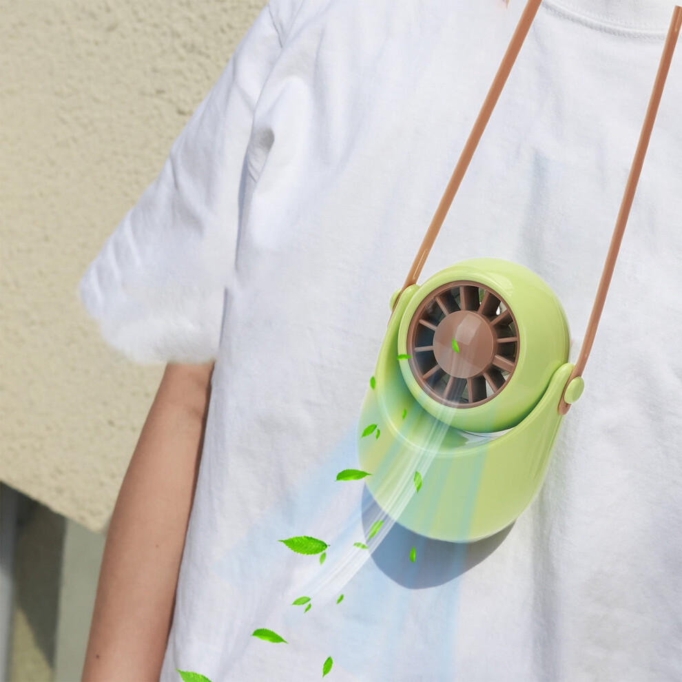 Usb Rechargeable Neck Fan 2 Speeds Portable 908436225496