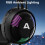 Txmfgh7.1Surround Sound LED Έγχρωμος φωτισμός με μαλακό δέρμα, πλήρως κατευθυντικό μικρόφωνο, 7