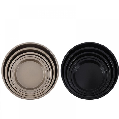 Forma redonda de pizza antiaderente em aço carbono de 23 cm (9 polegadas) 1