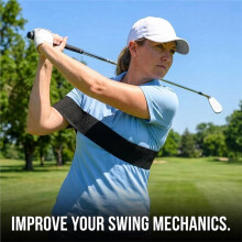 Swing Trainer, Training Aids for Swing Practice, Adjustable Swing Sync Trainer with Arm Bands