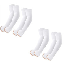 1 Set (8Pc) Arm Sleeves with Thumb Hole, Cooling UV Sun Protection Compression Sport Cover Kit, for Men/Women B