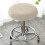 Housse de tabouret ronde, coussin d'assise en polyester, 2 pièces 2