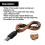 Luci a stringa solari USB con filo di rame, 10/30/50 LED, luce bianca calda 8